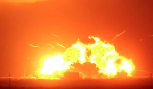 Explota cohete de Blue Origin durante prueba en Cabo Ca&ntilde;averal