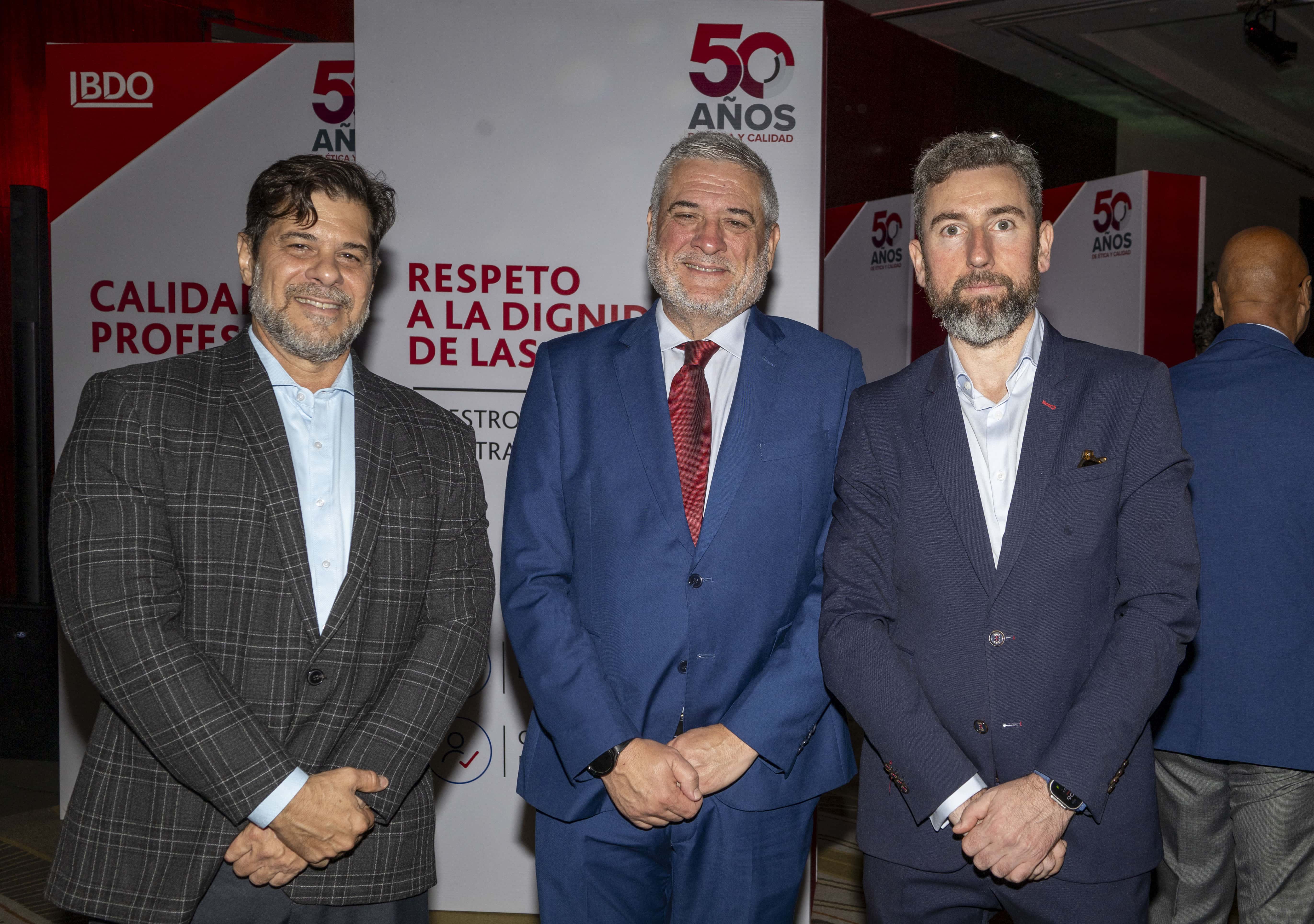 Pedro Sistachs, Mario Galvache y Emilio Pérez.