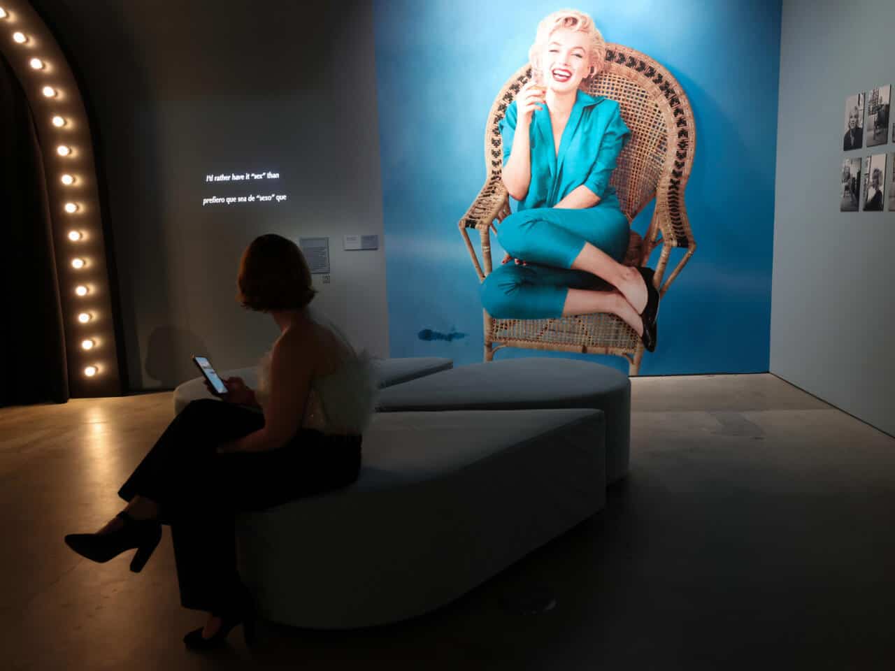 Museo con fotografías de Marilyn Monroe. (EFE)