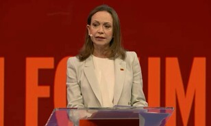 Mar&iacute;a Corina Machado pide una transici&oacute;n en Venezuela sin rendici&oacute;n ni revancha