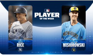 Rice y Misiorowski seleccionados jugadores de la semana