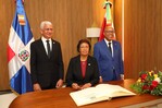 La presidenta de Surinam propone alianza con RD ante vulnerabilidad climática La presidenta de Surinam propone alianza con RD ante vulnerabilidad climática