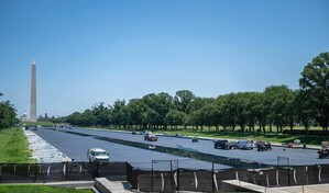 El estanque de Lincoln en Washington vuelve a tener agua tras la remodelaci&oacute;n de Trump