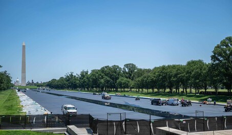 El estanque de Lincoln en Washington vuelve a tener agua tras la remodelaci&oacute;n de Trump