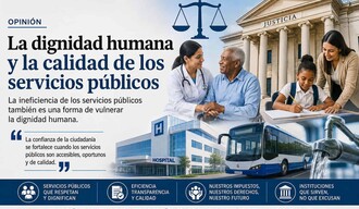La dignidad humana y la calidad de los servicios p&uacute;blicos