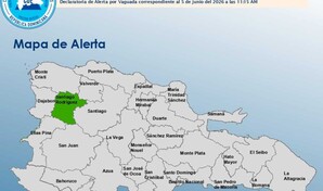 El COE emite alerta verde para Santiago Rodr&iacute;guez por lluvias asociadas a una vaguada