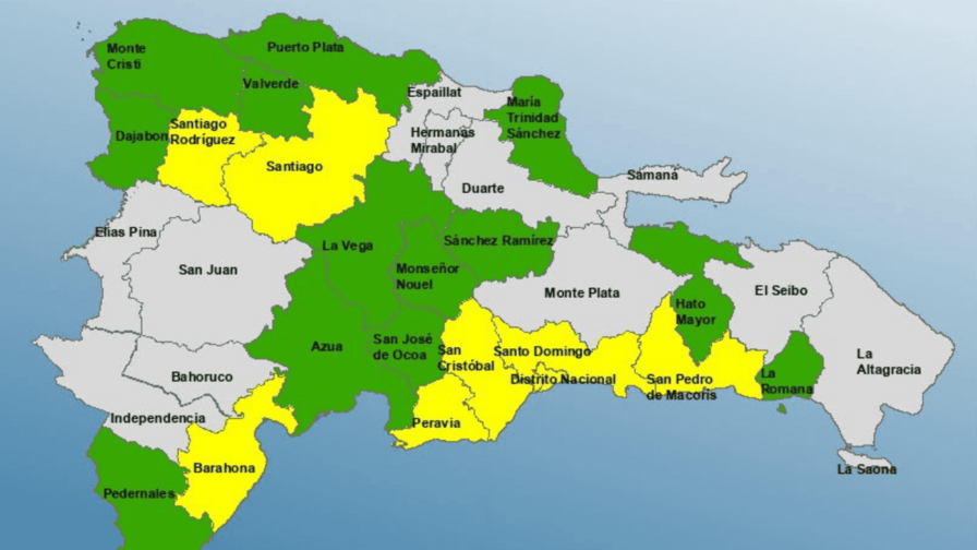 Aumentan a 20 las provincias en alerta por efectos de una vaguada