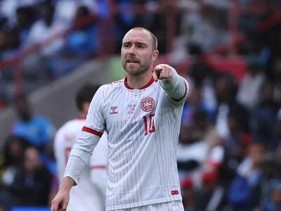 Eriksen vuelve a da gran susto al desplomarse en amistoso an