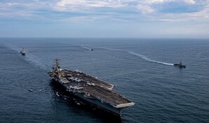 De propulsi&oacute;n nuclear y militar: as&iacute; es portaaviones de EE. UU. visitado por autoridades dominicanas