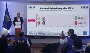 Fujimori sigue cinco puntos por delante de S&aacute;nchez, con el 50 % del escrutinio en Per&uacute;