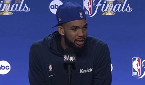 Towns evade pregunta sobre Trump en las Finales: los fan&aacute;ticos se ganaron el derecho de estar aqu&iacute;