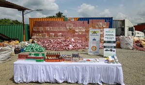 Las autoridades destruyen casi 20 millones de productos ilegales