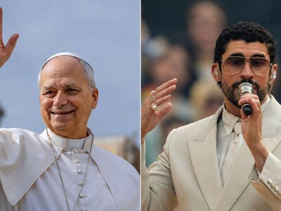 El papa y Bad Bunny juntos en Madrid