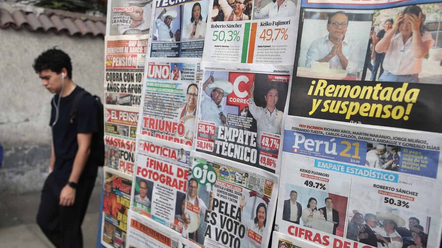 Autoridades electorales: resultado final de balotaje presidencial en Per&uacute; podr&iacute;a tardar dos semanas