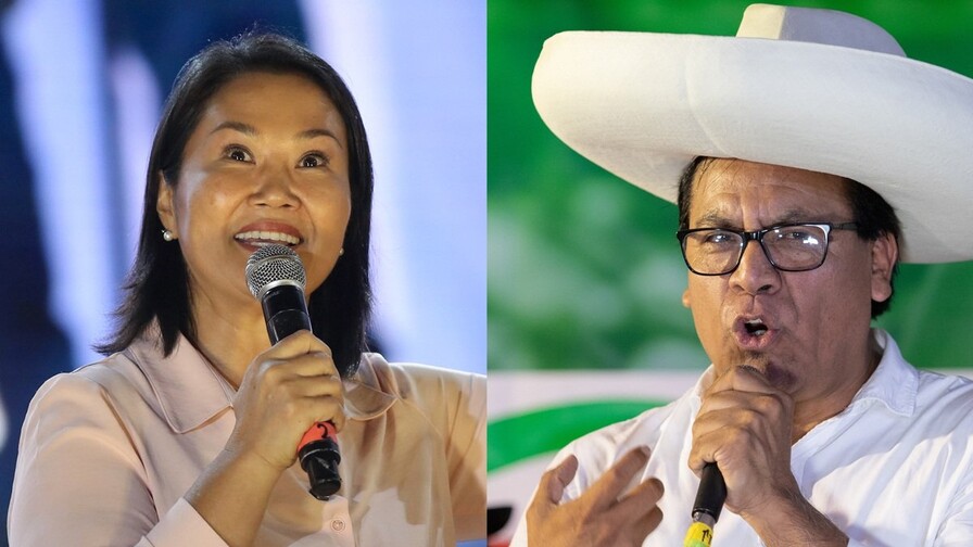 Ventaja de S&aacute;nchez sobre Fujimori sigue sobre 20,000 votos con 96 % del escrutinio en Per&uacute;