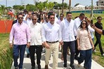 David Collado supervisa parque urbano de Haina y anuncia su entrega en los próximos días David Collado supervisa parque urbano de Haina y anuncia su entrega en los próximos días