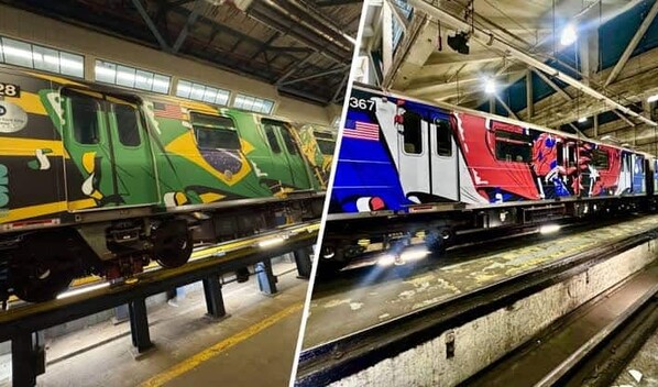 Trenes de Nueva York se visten con los colores de los pa&iacute;ses que participar&aacute;n en el Mundial 2026
