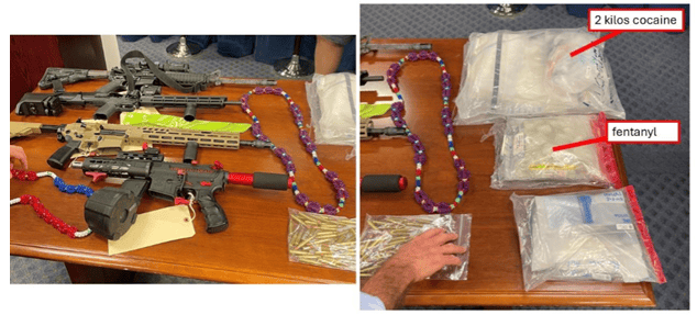 Más armas de fuego y drogas incautadas a miembros y asociados de la pandilla Trinitarios.<br>