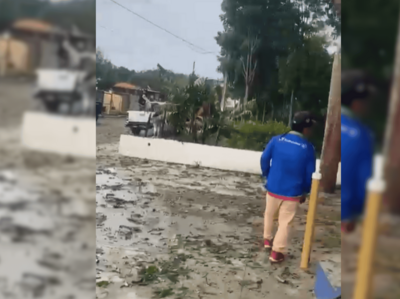 Granizada La Placeta causa lluvias intensas en San José de las Matas