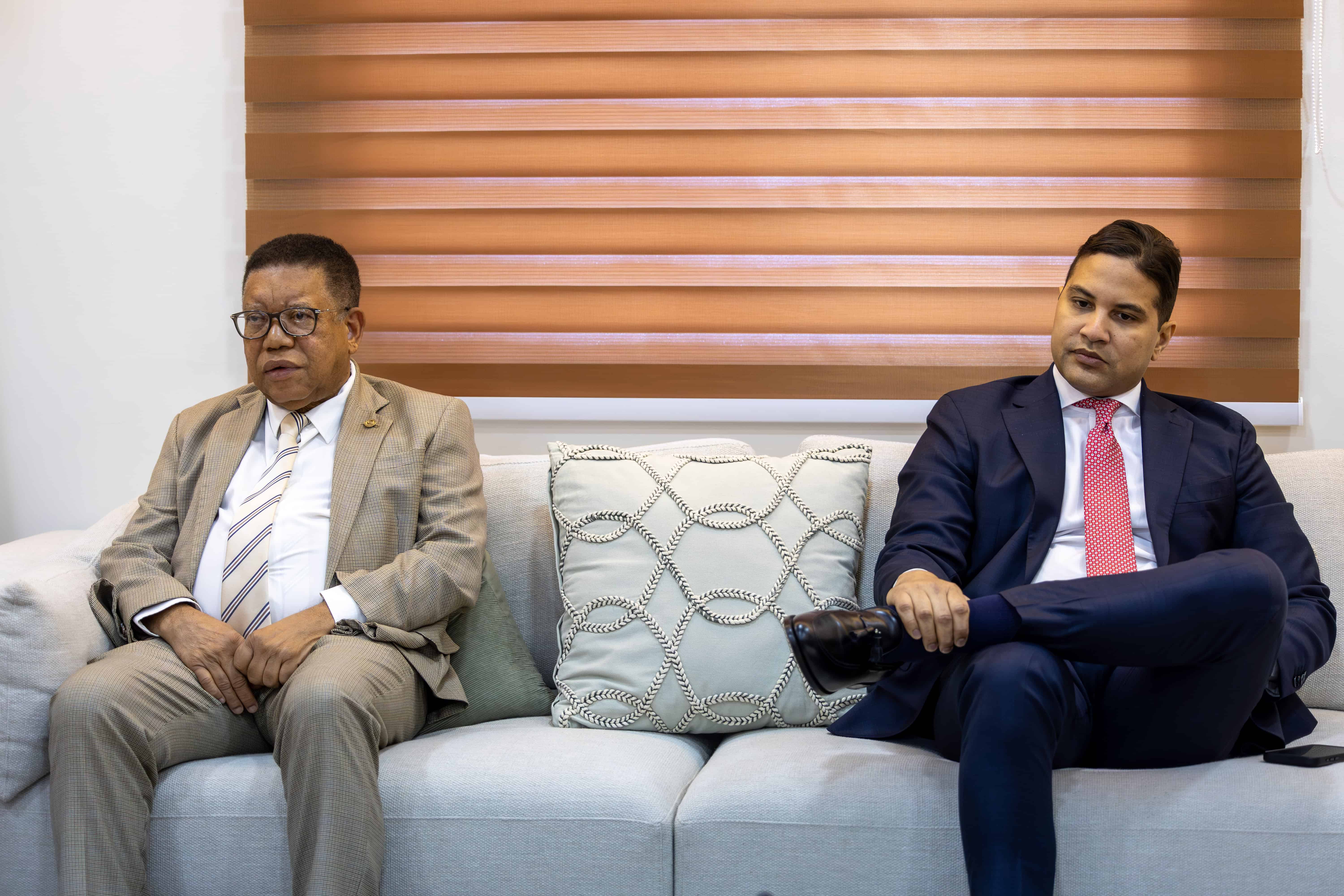 Francisco Tamárez Florentino, vicepresidente de la Cámara de Cuentas, y Francisco Alberto Franco Soto, miembro del pleno y coordinador del área de Declaraciones Juradas de Patrimonio