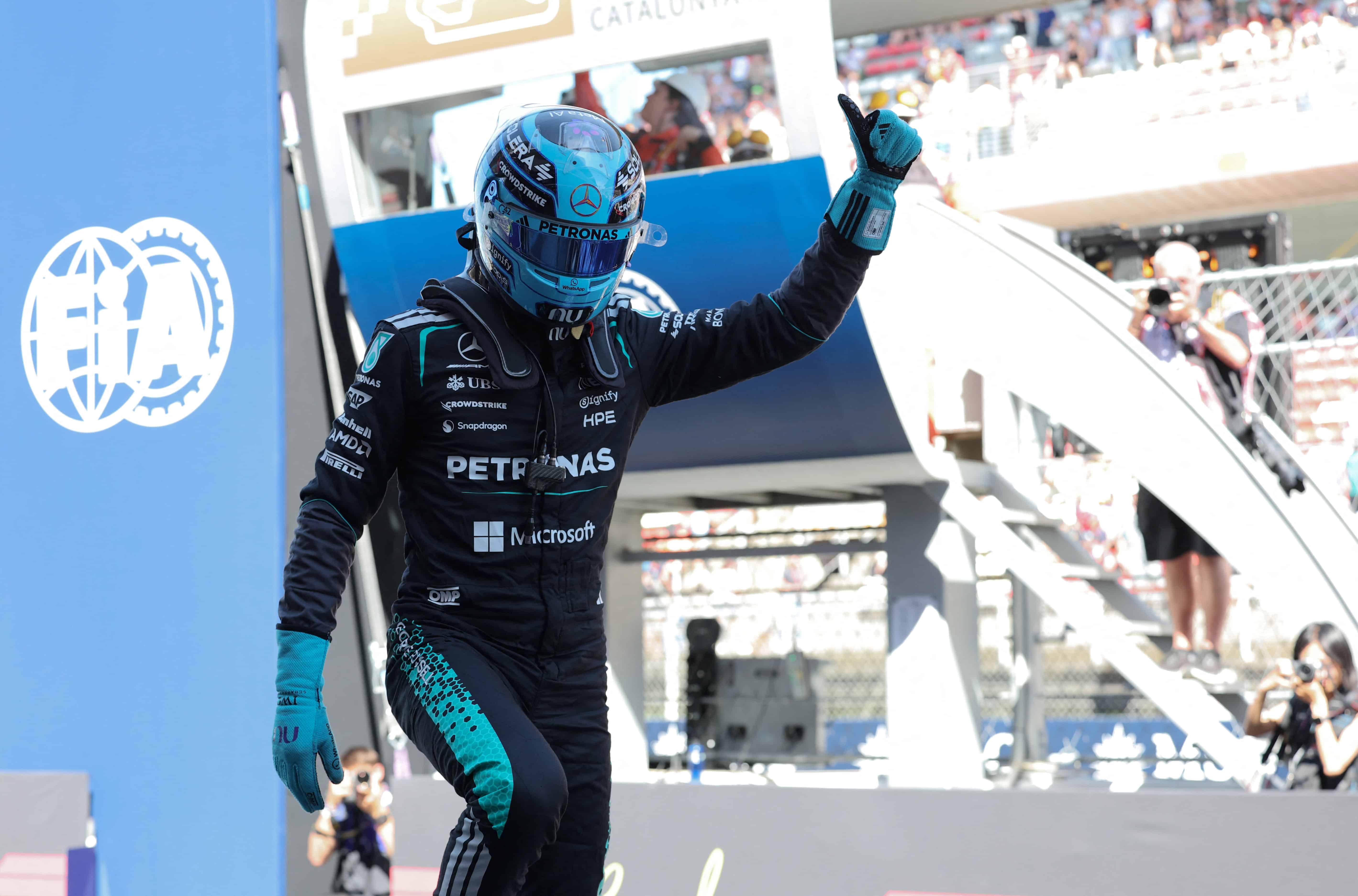 George Russell, de Mercedes, logra la pole position del GP de Catalu&ntilde;a de F1