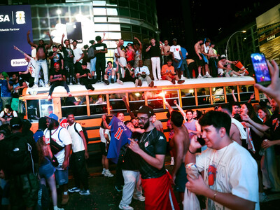 Celebraciones de los Knicks en Nueva York terminan en detenciones