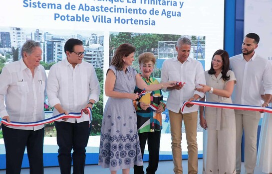 Vicepresidenta Raquel Pe&ntilde;a inaugura obras de agua potable en Santiago por m&aacute;s de RD$160 millones