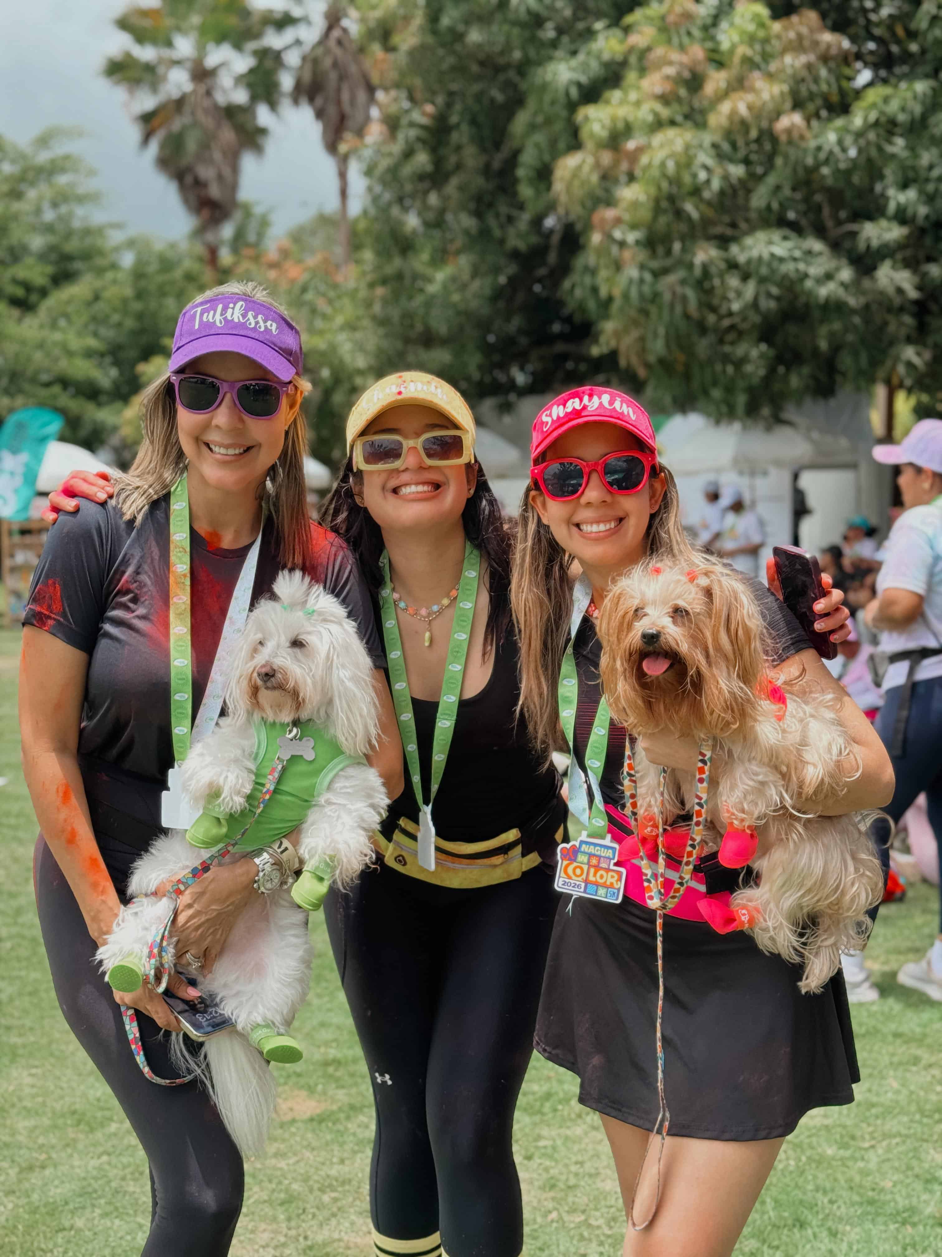 Turikssa Lulo, Sharmin Calvo y Shaylin Calvo.