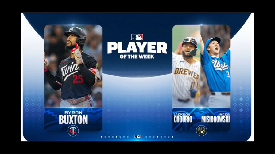 Chourio, El Miz y Buxton son los Jugadores de la Semana en MLB