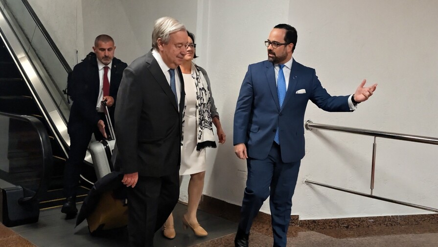 Secretario general de la ONU llega a RD; sostendrá encuentro con Abinader antes de visitar Haití