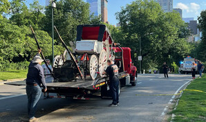 Joven queda en estado crítico tras desbocarse un carruaje de caballos en Central Park