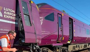 Dos trenes colisionan cerca de Bedford, Inglaterra