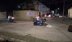 Reabren el tr&aacute;nsito en calle de Santiago afectada por hundimiento
