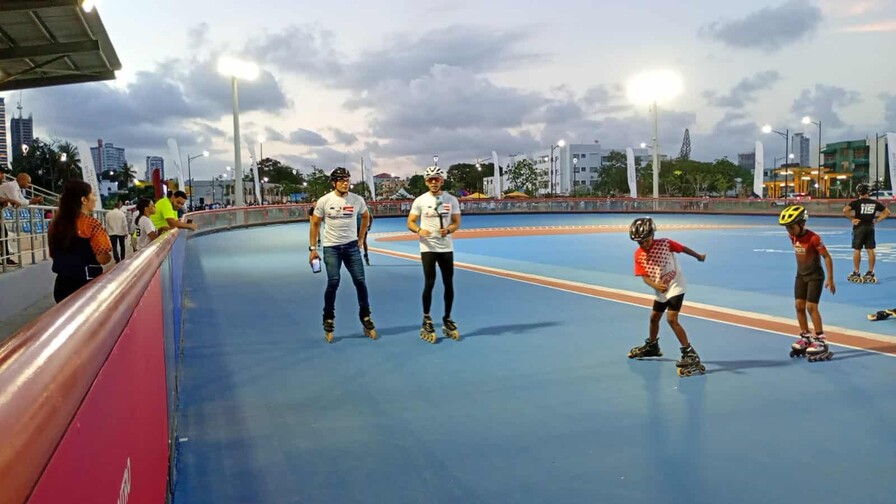Patinaje cuenta con su moderna pista de patinaje para Santo Domingo 2026