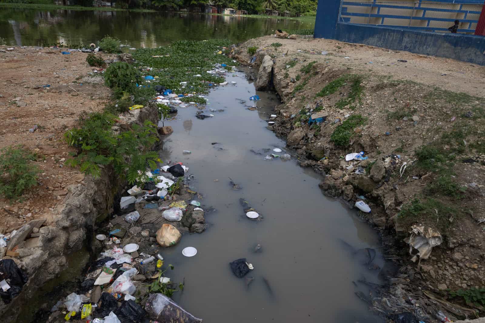 Lugar donde la cañada desemboca en el Río Ozama