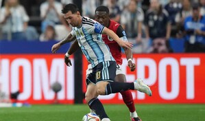 Messi le anota a Austria en el primer tiempo y se convierte en el m&aacute;ximo goleador de los mundiales