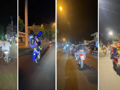 Denuncian peligro por carreras clandestinas de motoristas en SFM