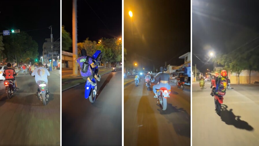 Denuncian peligro por carreras clandestinas de motoristas en el centro de San Francisco de Macor&iacute;s