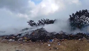 Fuego afecta vertedero en la provincia Espaillat