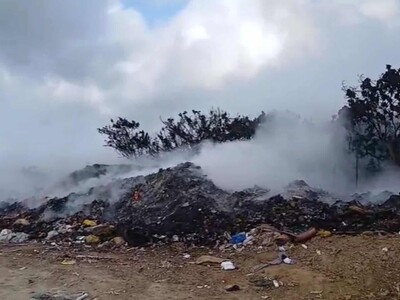Incendio en vertedero de Moca permanece activo desde el lunes