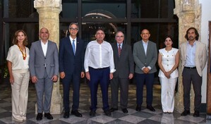 Ministros de Educaci&oacute;n y Cultura centroamericanos visitan el Centro Cultural Ta&iacute;no Casa del Cord&oacute;n