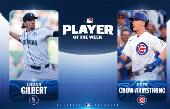 Crow-Armstrong y Gilbert son escogidos jugadores de la semana