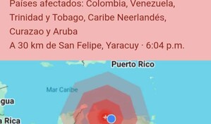 Fuerte sismo de magnitud 7.1 en Venezuela se siente en Colombia e islas del Caribe