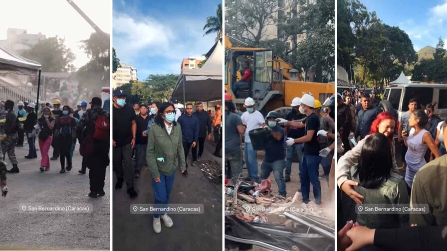 Delcy Rodr&iacute;guez visita La Guaira, epicentro de la devastaci&oacute;n de los dos terremotos
