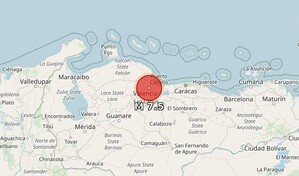 Fueron dos sismos en un minuto en Venezuela, el principal fue de magnitud 7.5