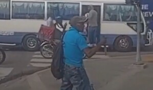 Hombre con cuchillo intenta ingresar a estaci&oacute;n del Metro de Santo Domingo