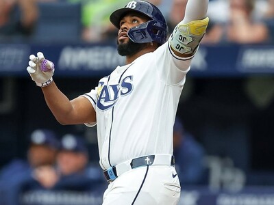 Junior Caminero tiene su primer juego de tres jonrones