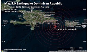 Ver&oacute;n-Punta Cana no reporta da&ntilde;os tras el sismo de magnitud preliminar 5.0