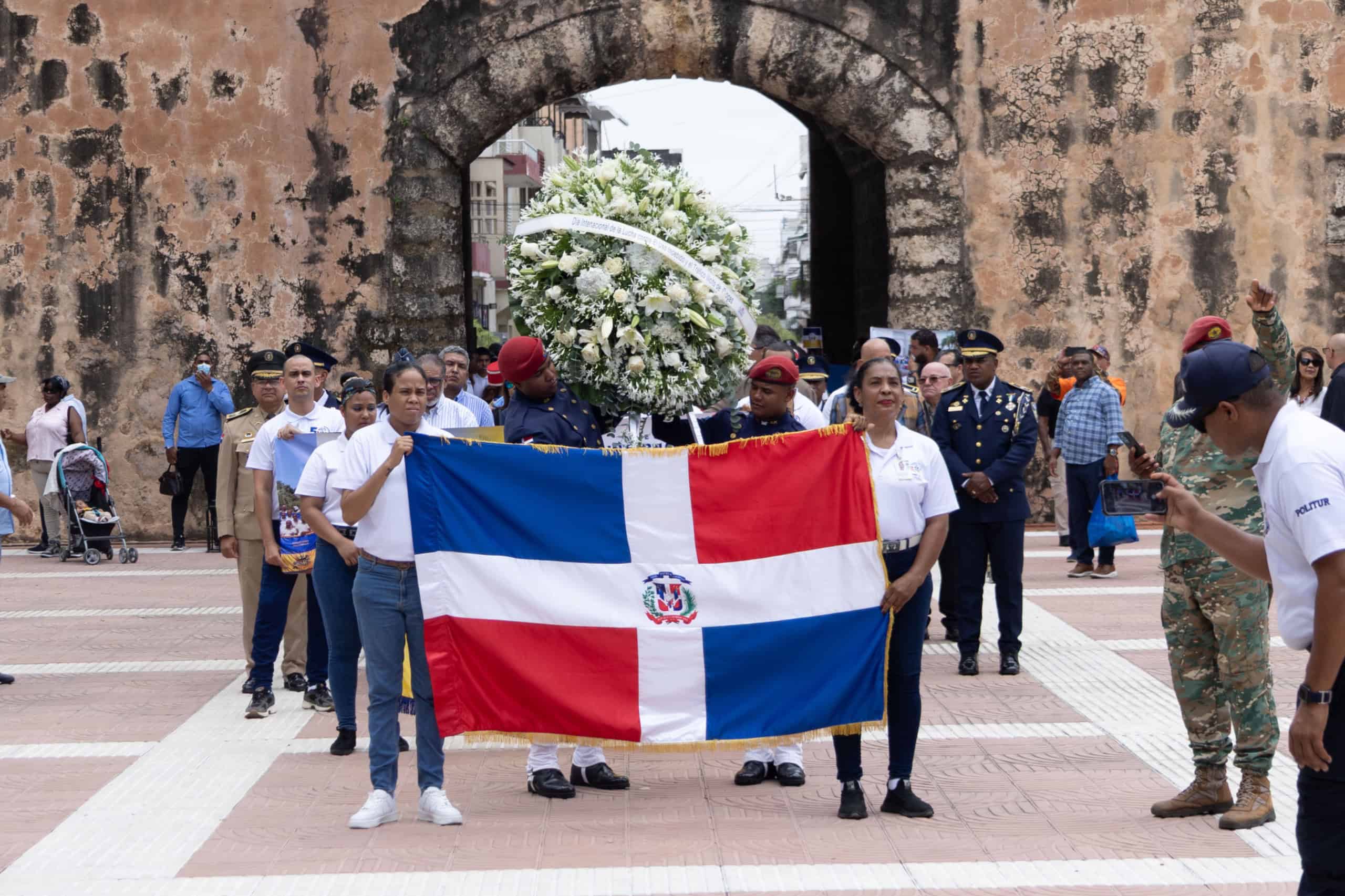 Acto de ceremonia en el altar de la Patria 
