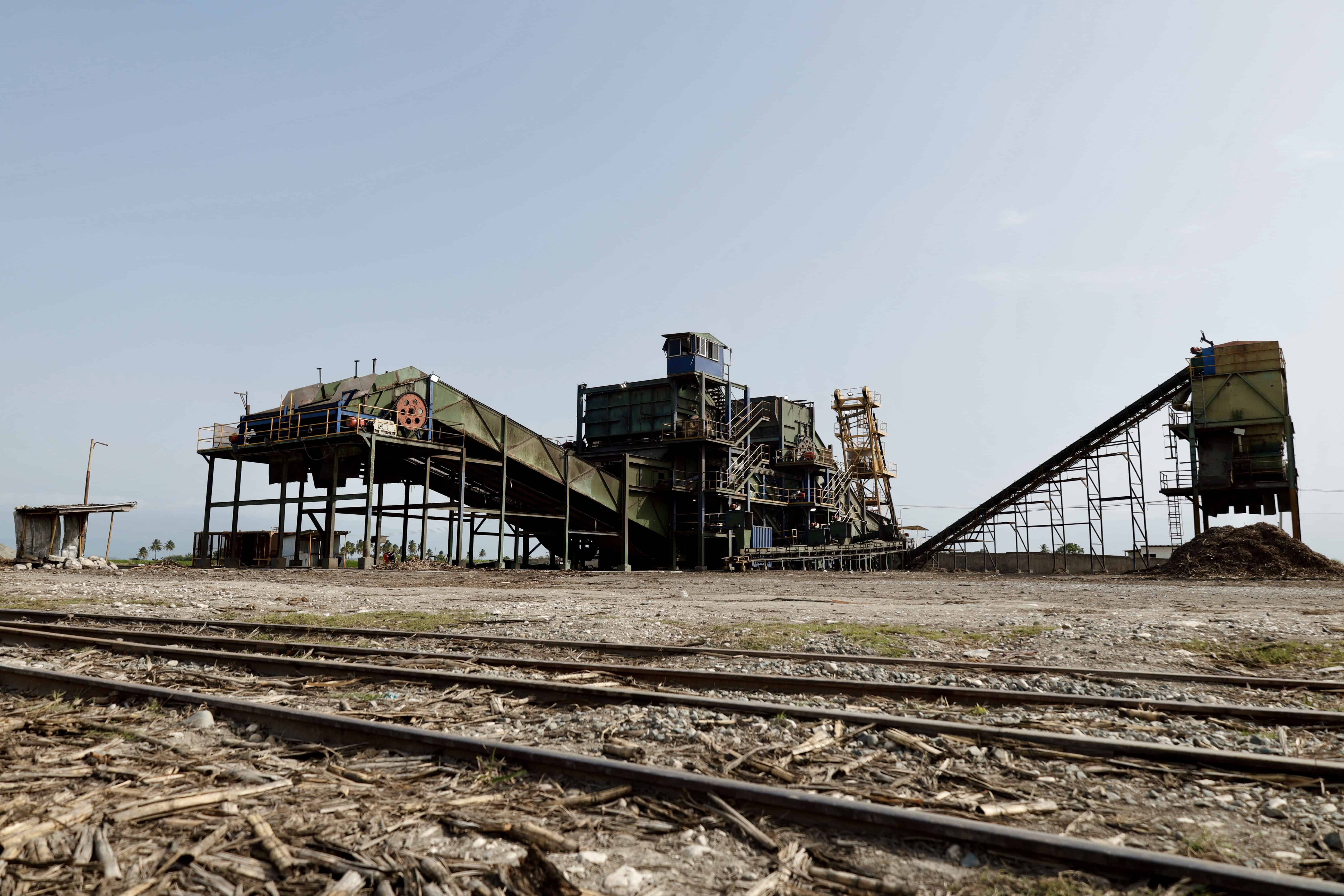 Vista de la mesa de caña del Consorcio Azucarero Central (CAC), tras haber culminado la zafra.